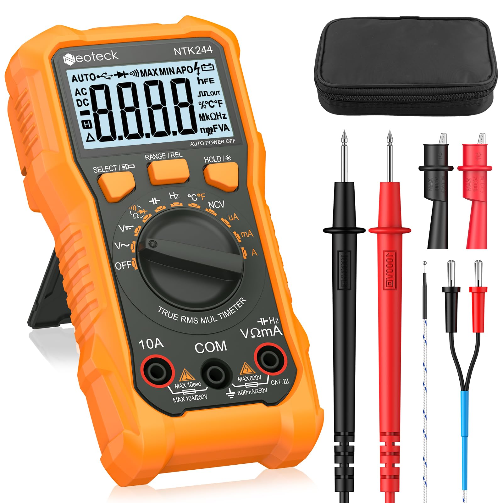 Amazon.com: Neoteck 6000 Counts True RMS Digital Multimeter, Auto
